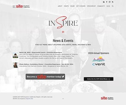 Website Design & Development - Client: SITE Southern California