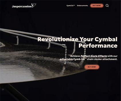 Website Design & Development - Client: Jaspercussion