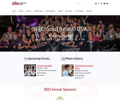 Website Design & Development - Client: SITE Southeast
