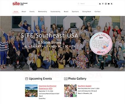 Website Design & Development - Client: SITE Southeast
